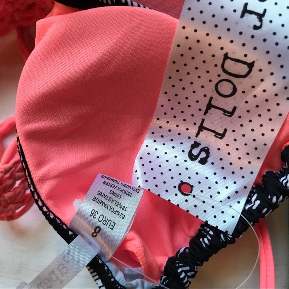 NWT Paper Dolls Tribal Print Crochet Detail Bikini - Picture 6 of 7